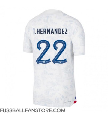 Frankreich Theo Hernandez #22 Replik Auswärtstrikot WM 2022 Kurzarm